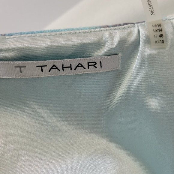 T Tahari Mixed Media Pencil Skirt - Picture 4 of 7